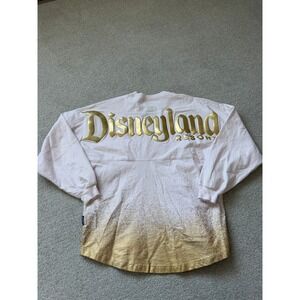 Disneyland Resort Spirit Jersey Pink Gold Glitter Dip Dye Metallic Small